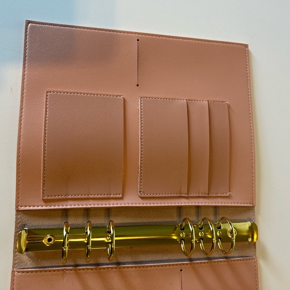 Erin Condren Planner Blush Vegan Leather Ring Binder 8” x 9” - Picture 6 of 8